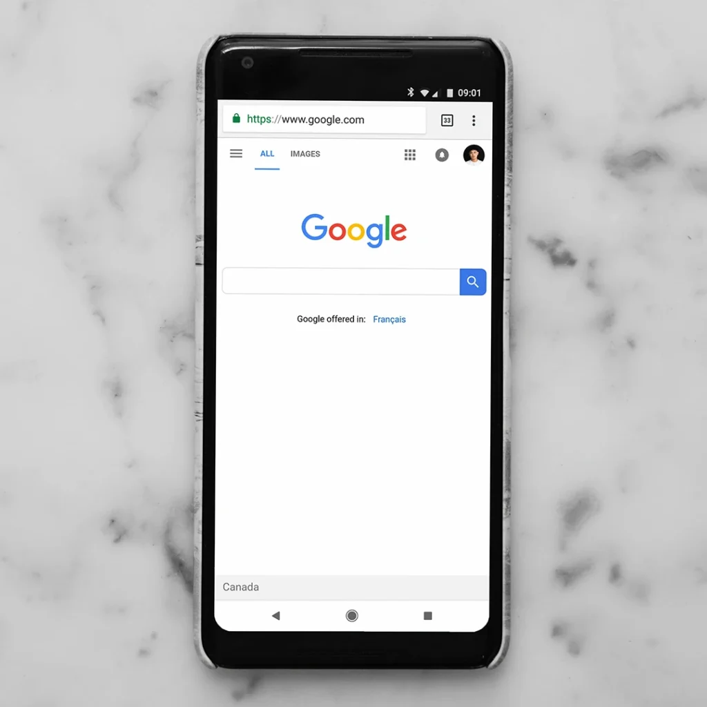 mobile phone google search